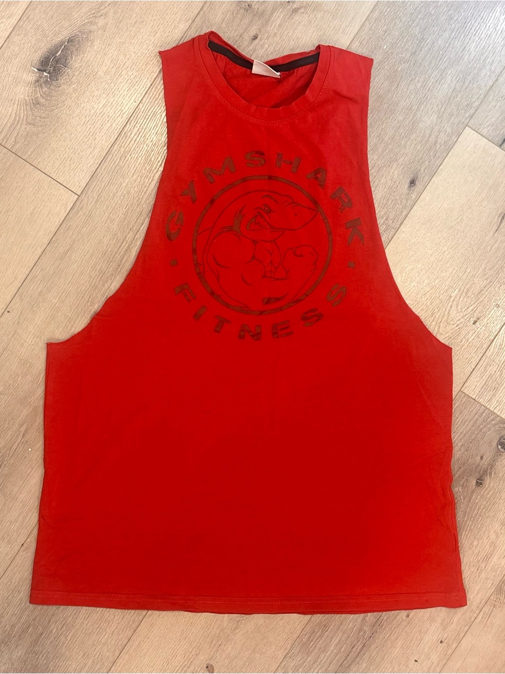 Gymshark Red Sleeveless Muscle Tank Top Men’s Large Fitness Gym Bodybuilding